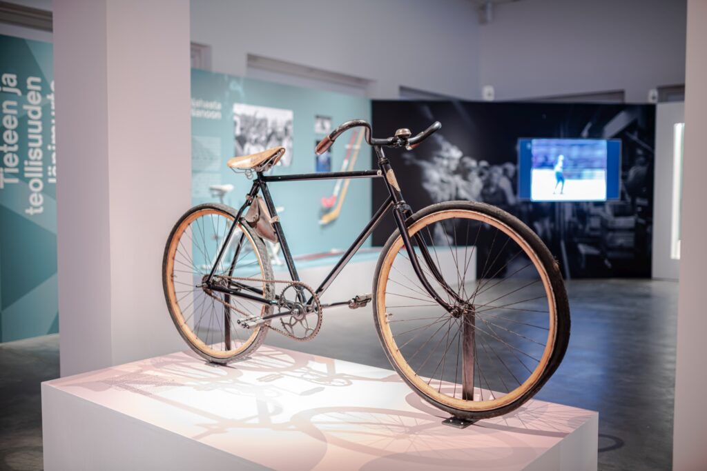 The safety bicycle in exhibition