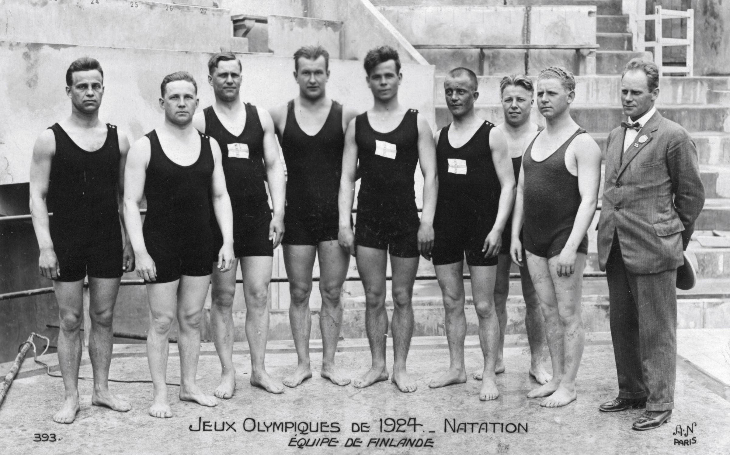 Suomen uintijoukkue Pariisin olympiakisoissa 1924